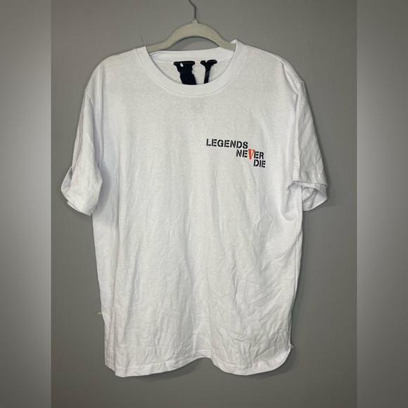 Juice World Vlone White Orange V butterfly Tee lightly used great condition L - Picture 1 of 6
